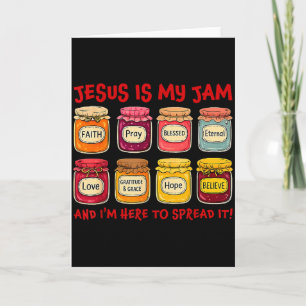 Tarjeta Jesús es mi jam y estoy aquí para difundir bi cris