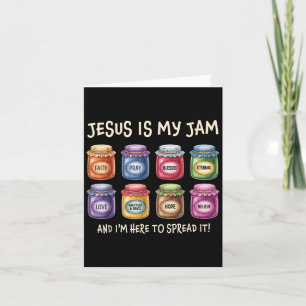 Tarjeta Jesús es mi jam y estoy aquí para difundir Bi cris