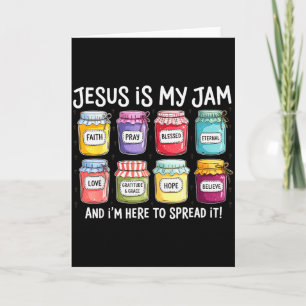 Tarjeta Jesús es mi jam y estoy aquí para difundir Bi cris