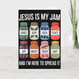 Tarjeta Jesús es mi jam y estoy aquí para difundir bi cris