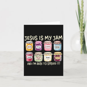 Tarjeta Jesús es mi jam y estoy aquí para difundir bi cris