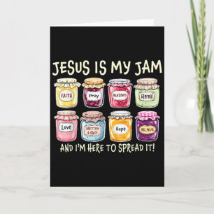 Tarjeta Jesús es mi jam y estoy aquí para difundir bi cris