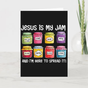 Tarjeta Jesús es mi jam y estoy aquí para difundir la bibl
