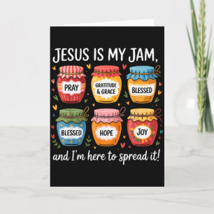 Tarjeta Jesús es mi jam y estoy aquí para difundir la bibl