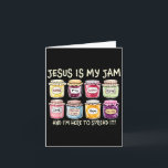 Tarjeta Jesús es mi jam y estoy aquí para difundir la bibl<br><div class="desc">Jesús es mi jam y estoy aquí para difundir el versículo de la biblia cristiana _2</div>