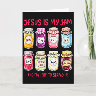 Tarjeta Jesús es mi jam y estoy aquí para difundirlo crist