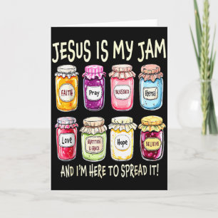 Tarjeta Jesús es mi jam y estoy aquí para difundirlo crist
