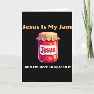 Tarjeta Jesús es mi jam y estoy aquí para difundirlo Crist