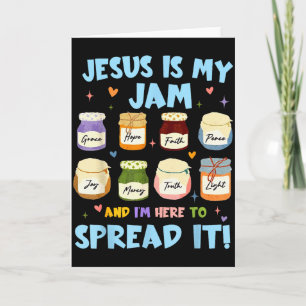Tarjeta Jesús es mi jam y estoy aquí para difundirlo Crist