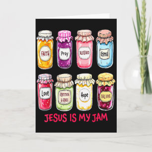 Tarjeta Jesús es mi jam y estoy aquí para difundirlo crist