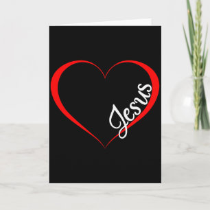 Tarjeta Jesús es mi regalo cristiano del día de San Valent