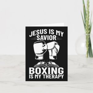 Tarjeta Jesús Es Mi Salvador De Boxeo Es Mi Terapia De Box
