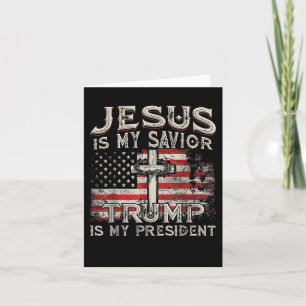 Tarjeta Jesús Es Mi Salvador Trump Es Mi Presidente Estado