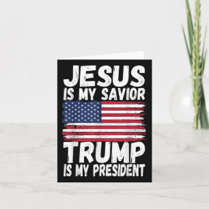 Tarjeta Jesús Es Mi Salvador Trump Es Mi Presidente _ Repú