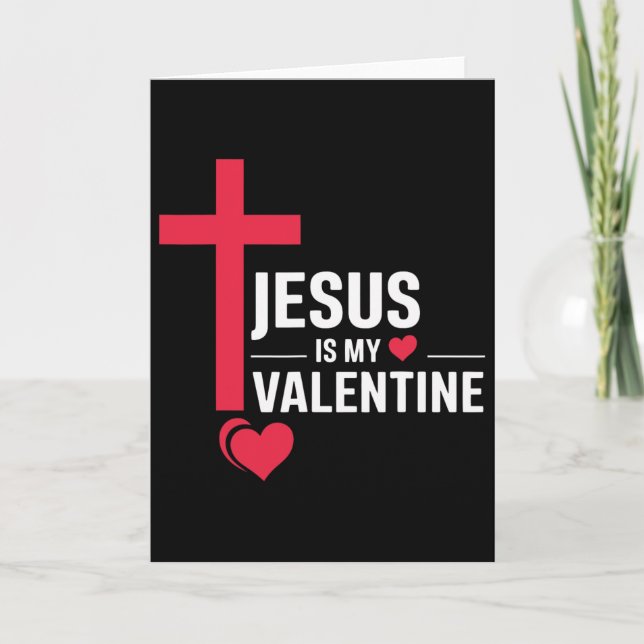 Tarjeta Jesús es mi San Valentín  (Anverso)