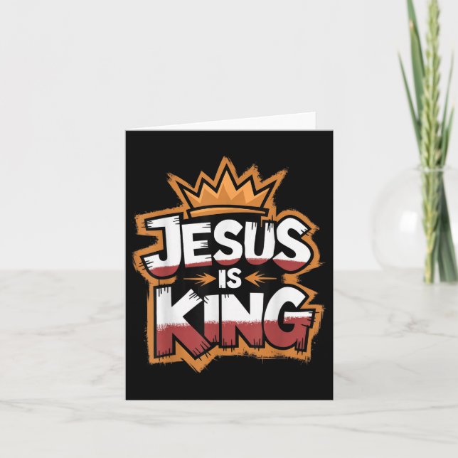 Tarjeta Jesús Es Rey  (Anverso)