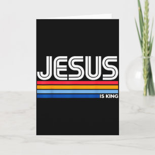 Tarjeta Jesús Es Rey Cruz Cristiana Dios Fe Biblia Reli