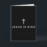 Tarjeta Jesús Es Rey Cruz Sutil Cristiano Mínimo Religioso<br><div class="desc">Jesús Es Rey Cruz Sutil Cristiano Mínimo Religioso Fe</div>