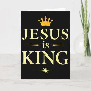Tarjeta Jesús Es Rey _ Diseño De Fe Cristiana 