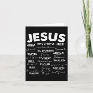 Tarjeta Jesús Es Rey Nombres De Dios Hebreo Jesús Cristian