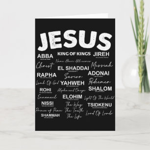 Tarjeta Jesús Es Rey Nombres De Dios Hebreo Jesús Cristian