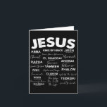 Tarjeta Jesús Es Rey Nombres De Dios Hebreo Jesús Cristian<br><div class="desc">Jesús Es Rey Nombres De Dios Hebreo Jesús Cristiano (en la parte posterior)</div>