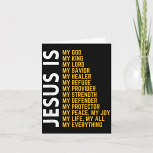 Tarjeta Jesús es todo lo mío Dios cristiano Jesús Religio