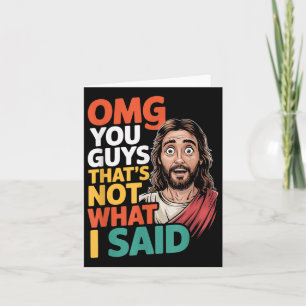 Tarjeta Jesús Eso No Es Lo Que Dijo Dios Religioso Cristia