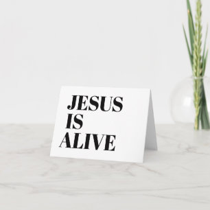 Tarjeta Jesús está vivo Cristo ha resucitado Citas Dios no