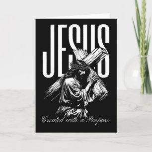 Tarjeta Jesús fue creado con un propósito vintage fe sobre