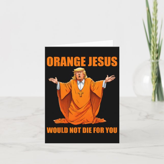 Tarjeta Jesus Funny Trump 2 (Anverso)