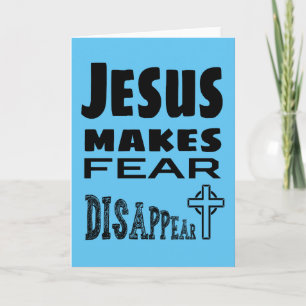 Tarjeta Jesús Hace que el miedo desaparezca
