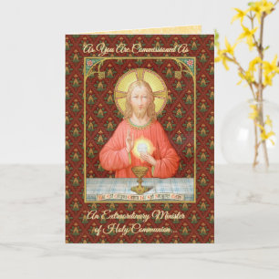 Tarjeta Jesús instituyendo la Eucaristía (SAU45; para EMHC