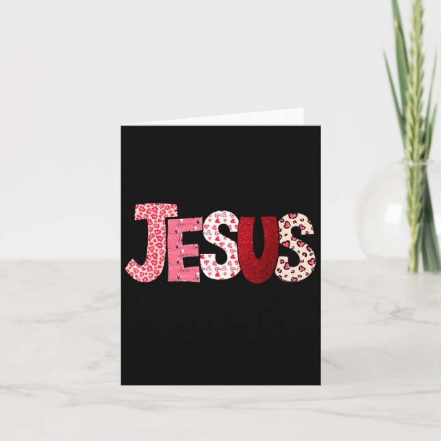 Tarjeta Jesus Is My Valentine Christian Faith Religious Va (Anverso)