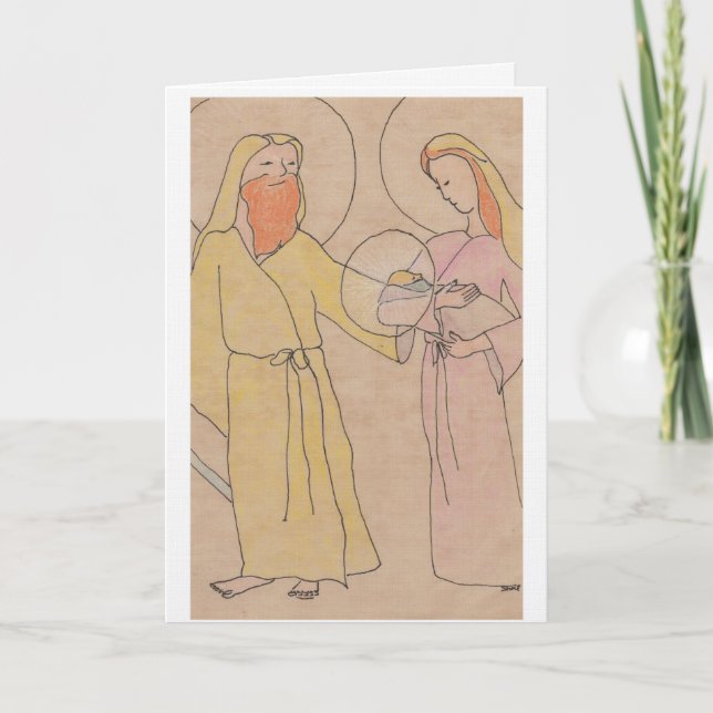 Tarjeta Jesus Joseph and Mary (Anverso)