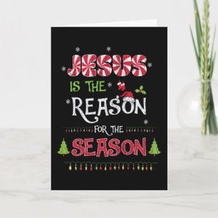 Tarjeta Jesús La Razón De La Temporada Navideña Cristiana
