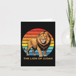 Tarjeta Jesús León De Judá Fe Cristiana La Biblia De Dios 