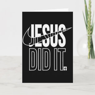 Tarjeta Jesús lo hizo Él ha resucitado Cruz Cristiana Reli