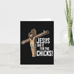Tarjeta Jesús lo hizo por las chicas Cruz Cristiana 