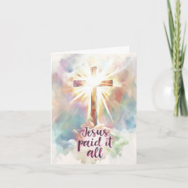Tarjeta Jesús Lo Pagó A Todo Cristiano Himno Pascua