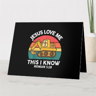 Tarjeta Jesús Me Ama Esto Lo Conozco Excavador Cristiano