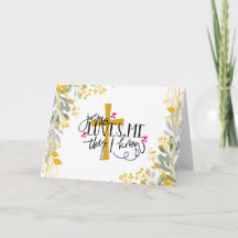 Jesús me ama esto que sé, cruz y flores