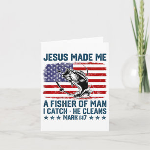 Tarjeta Jesús Me Hizo Un Pescador De La Pescador De La Ban
