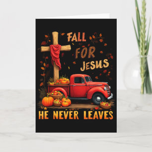 Tarjeta Jesús Mi estación favorita Otoño Cristiano Acción 