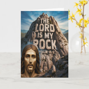 Tarjeta Jesús, mi Roca de la Edad El Señor es mi Roca
