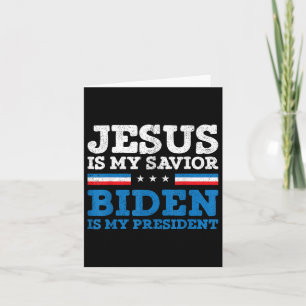 Tarjeta Jesús Mi Salvador Joe Biden Mi Presidente Electi 2