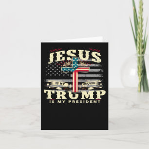 Tarjeta Jesus My Saver Trump Mi presidente apoya a 47th Ee
