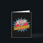 Tarjeta Jesús Niño Es Mi Superhéroe Hijo De Dios Cristiano<br><div class="desc">Jesús Niño Es Mi Superhéroe Hermano Hijo De Dios Cristiano Niños _1</div>