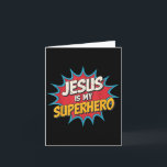Tarjeta Jesús Niño Es Mi Superhéroe Hijo De Dios Cristiano<br><div class="desc">Jesús Niño Es Mi Superhéroe Hermano Hijo De Dios Cristiano Niños _1</div>