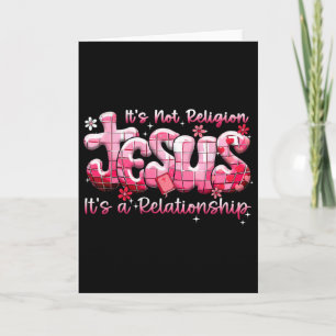 Tarjeta Jesús No Es Disco Religioso De San Valentín Religi